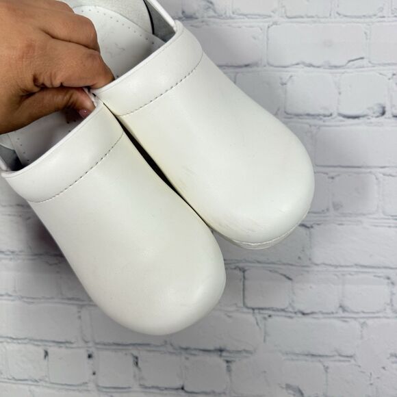 Dansko Loafer Women Size 10.5-11 US 41 EU White Slip On Minimalist Nurse Work - Picture 9 of 15